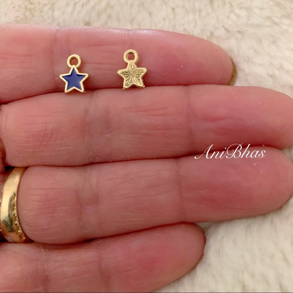 Blue Star Charm
